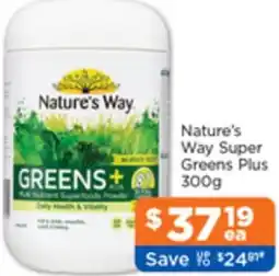 Good Price Pharmacy Nature's Way Super Greens Plus offer