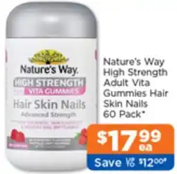 Good Price Pharmacy Nature's Way High Strength Adult Vita Gummies Hair Skin Nails offer
