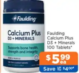Good Price Pharmacy Faulding Calcium Plus D3 + Minerals offer