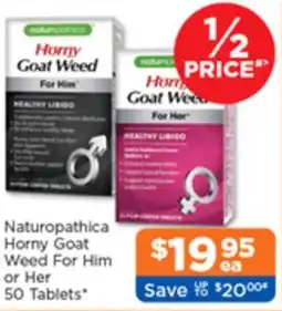 Good Price Pharmacy Naturopathica Horny Goat Weed For Him or Her offer