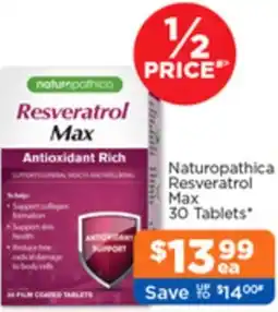 Good Price Pharmacy Naturopathica Resveratrol Max offer