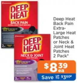 Good Price Pharmacy Deep Heat Back Pain Extra Large Heat Patches or Neck & Joint Heat Patches offer