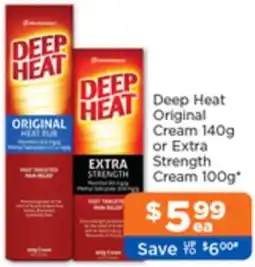 Good Price Pharmacy Deep Heat Original Cream or Extra Strength Cream offer