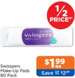 Good Price Pharmacy Swisspers Make-Up Pads offer