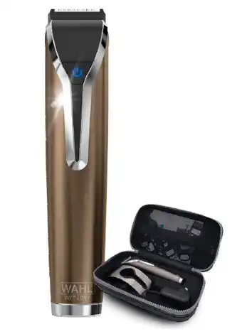 Shaver Shop Wahl waterproof lithium-ion stainless steel grooming kit with bonus storage case offer