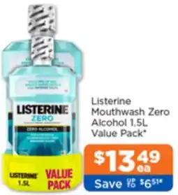 Good Price Pharmacy Listerine Mouthwash Zero Alcohol offer