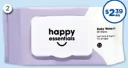 Good Price Pharmacy Happy Essentials Baby Water Wipes offer