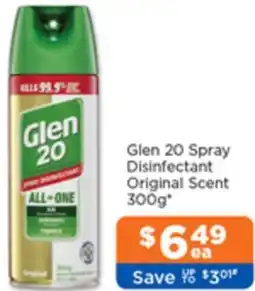 Good Price Pharmacy Glen 20 Spray Disinfectant Original Scent offer