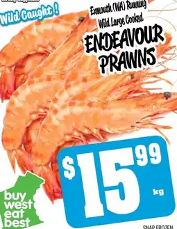 Farmer Jack's Endeavour prawns offer