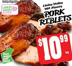 Linley Valley WA Meaty Pork riblets