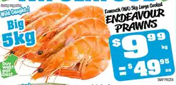 Farmer Jack's Exmouth (WA) 5kg Large Cooked Endeavour Prawns offer