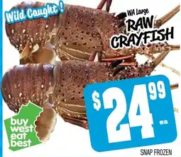 Farmer Jack's WA Large Raw Crayfish offer