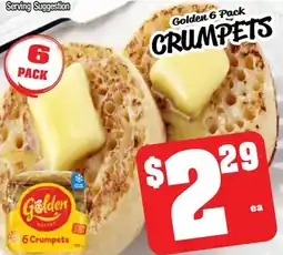 Farmer Jack's Golden Crumpets offer