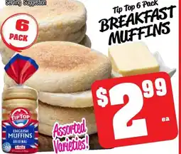 Tip top breakfast muffins