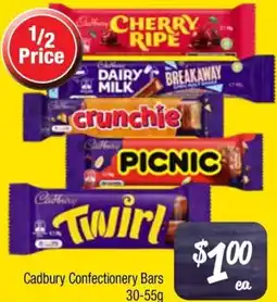 Farmer Jack's Cadbury Confectionery Bars offer