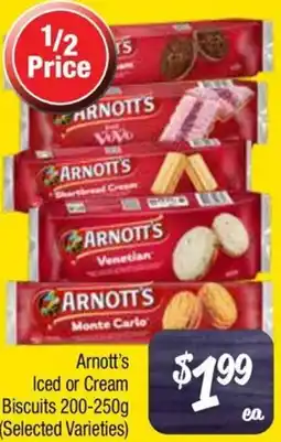 Farmer Jack's Arnott's Iced or Cream Biscuits offer