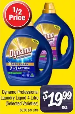 Farmer Jack's Dynamo Professional Laundry Liquid offer