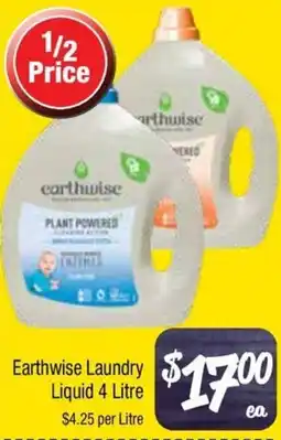 Farmer Jack's Earthwise Laundry Liquid offer