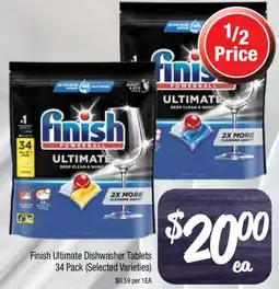 Farmer Jack's Finish Ultimate Dishwasher Tablets offer