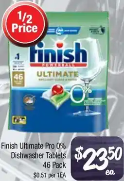 Farmer Jack's Finish Ultimate Pro 0% Dishwasher Tablets offer