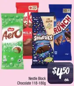 Farmer Jack's Nestle Block Chocolate offer