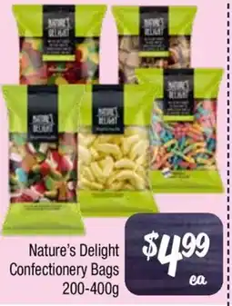 Farmer Jack's Nature's Delight Confectionery Bags offer