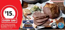 Coles Coles Classic Homestyle No Added Hormones Hot Roast Beef offer