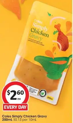 Coles Coles Simply Chicken Gravy offer