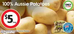 Coles Australian Washed Carisma Potatoes Bag offer