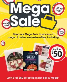 Coles selected meat, deli & meals offer