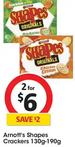 Coles Shapes Crackers offer
