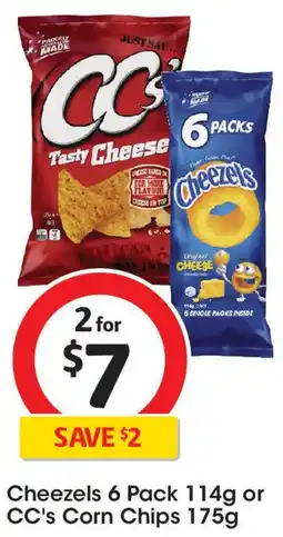 Coles Cheezels or CC's Corn Chips offer