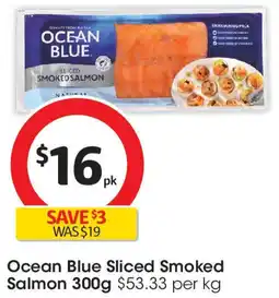 Coles Ocean Blue Sliced Smoked Salmon offer