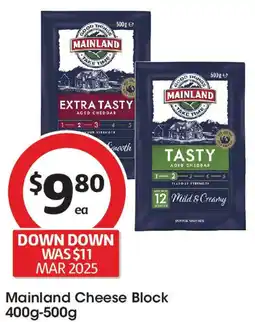 Coles Cheese Block offer