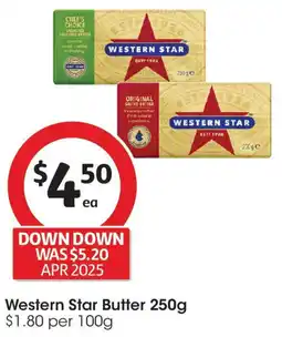 Coles Western Star Butter offer
