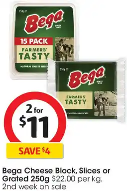 Coles Cheese Block, Slices or Grated offer