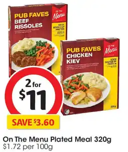 Coles Plated Meal offer