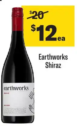 Coles Earthworks Shiraz offer