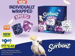Foodland Individually Wrapped Toilet Paper Rolls Boxed offer