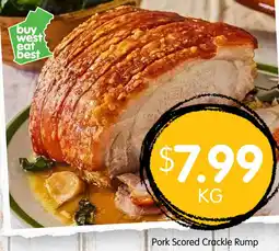 Spudshed Pork Scored Crackle Rump offer