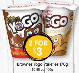 Spudshed Yogo Varieties offer