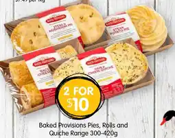 Spudshed Pies, Rolls and Quiche offer