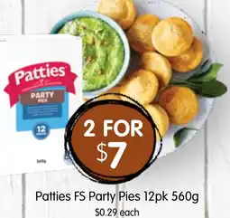 Spudshed Patties FS Party Pies offer