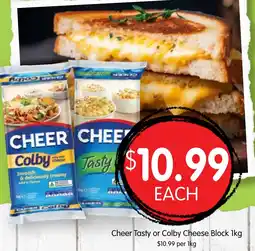 Spudshed Tasty or Colby Cheese Block offer