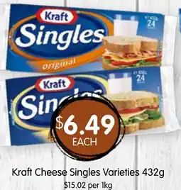 Spudshed Cheese Singles Varieties offer