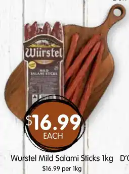 Spudshed Mild Salami Sticks offer