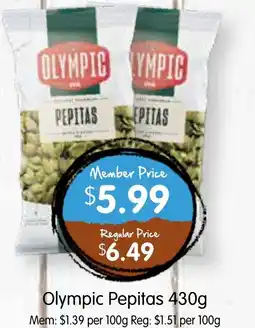 Spudshed Olympic Pepitas offer