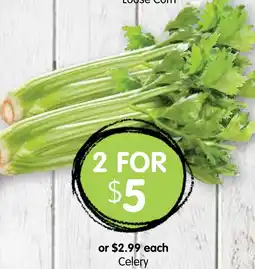 Spudshed Celery offer