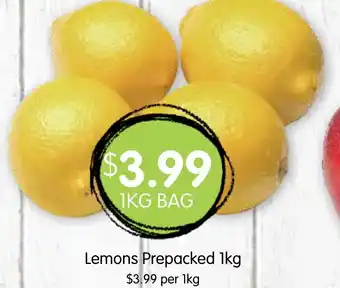 Spudshed Lemons Prepacked offer