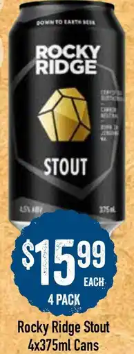 Spudshed Rocky Ridge Stout offer